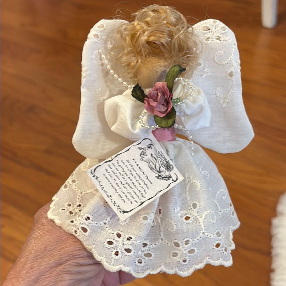 Guardian Angel Doll with Lace Dress